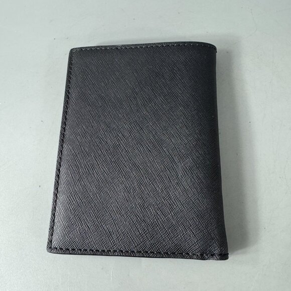 Michael Kors Hudson Black Leather Men Passport Wallet - Picture 3 of 11